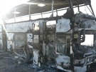 Při požáru autobusu na západě Kazachstánu zahynulo 52 lidí (18. ledna 2018)