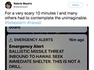 Varování ped raketovým útokem, které pilo obyvatelm Havaje (13. ledna 2018)