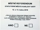 Referendum o Vídelní kolonád se v Karlových Varech uskutenilo v lednu spolu...