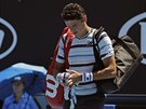 Kanadský tenista Milos Raonic se s Australian Open louí pedasn - u v...