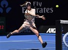 Ukrajinská tenistka Elina Svitolinová bhem druhého kola Australian Open.