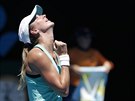 IVOTNÍ ÚSPCH. eskí tenistka Denisa Allertová v Austrálii poprvé v ivot...