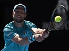 Ital Andreas Seppi ve tetím kole Australian Open.