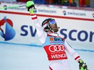 Rauan Marcel Hirscher dojel ve slalomu Svtového poháru ve výcarském Wengenu...