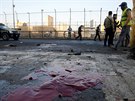 V Bagdádu zaútoili sebevraední atentátníci (15. leden 2018).