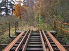 Most přes Mladotický potok na zaniklé železniční trati Kralovice - Mladotice v...