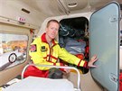 Pes rok funguje letecká záchranná sluba pod Armádou R. Vrtulník startuje z...