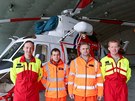 P�es rok funguje leteck� z�chrann� slu�ba pod Arm�dou �R. Vrtuln�k startuje z...