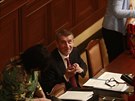 Jednání Poslanecké snmovny o dve vlád Andreje Babie. (10. 1. 2018)