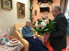 Nejstarí obyvatelce Vrovic je 103 let. (17.1.2018)