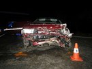 Nehoda osmnctiletho idie u ernoic na Nchodsku (9.1.2017).