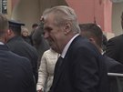 zeman dorazil do svého volebního tábu