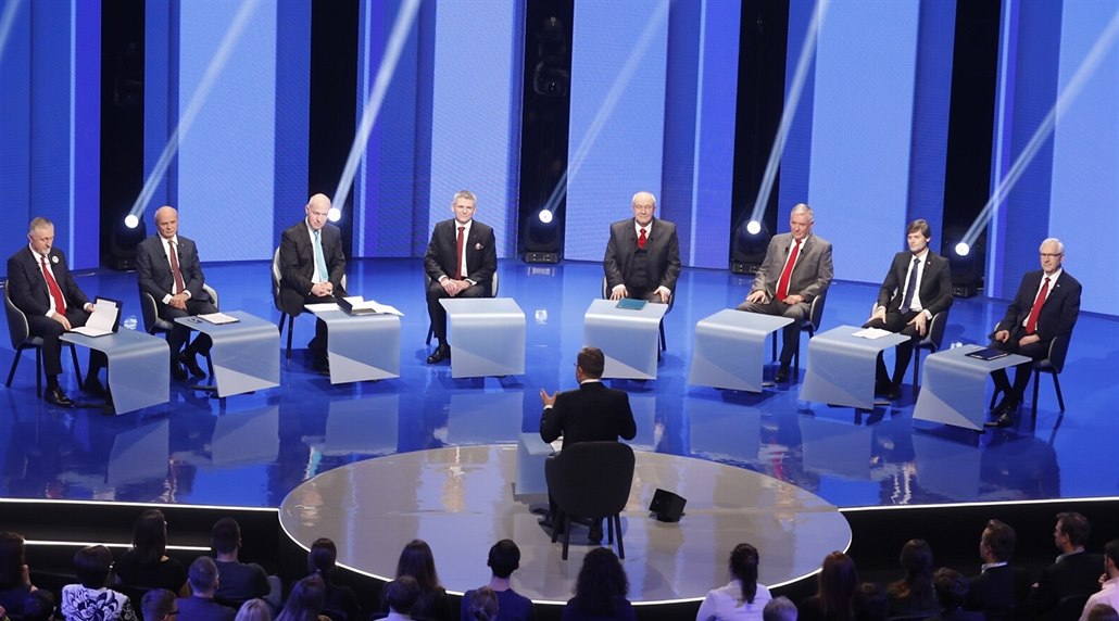 Debata prezidentských kandidátů na ČT (11. ledna 2018)