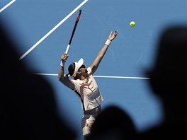 Markta Vondrouov podv ve druhm kole Australian Open.
