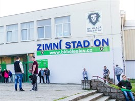 Hokejov stadion v Mlad Boleslavi.