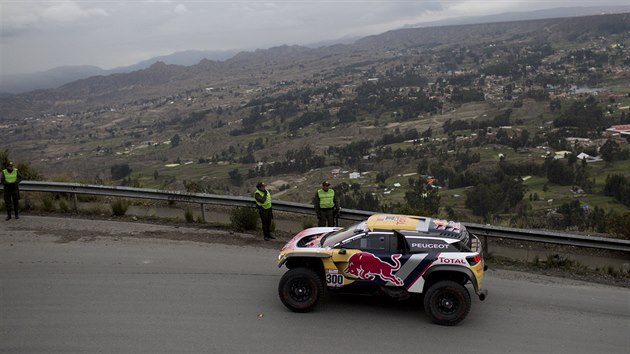 Stephane Peterhansel v sedmé etapě Rallye Dakar.