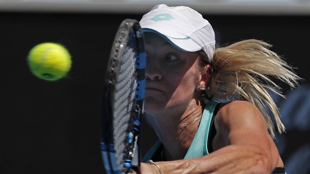 Denisa Allertová během třetího kola Australian Open.