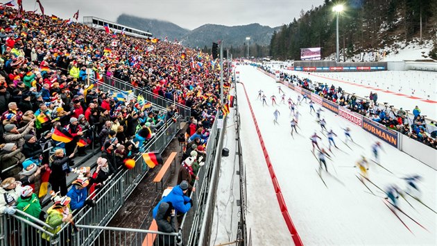 Pohled na tra� v Rupholdingu b�hem �tafetov�ho z�vodu �en