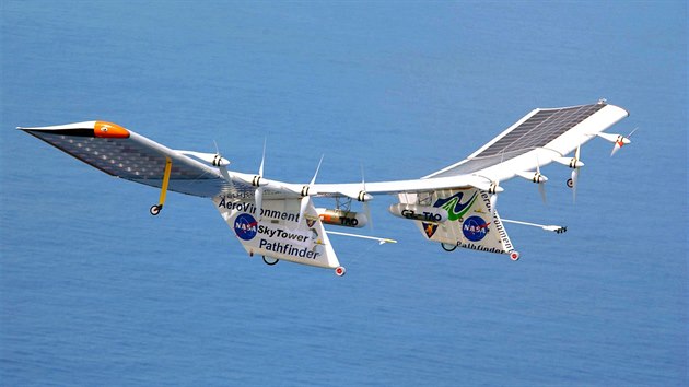 Solrn pohnn letadlo Pathfinder Plus vyvj kosmick agentura NASA.