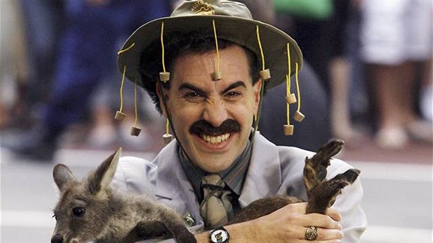 Sacha Baron Cohen alias Borat na turné v Austrálii
