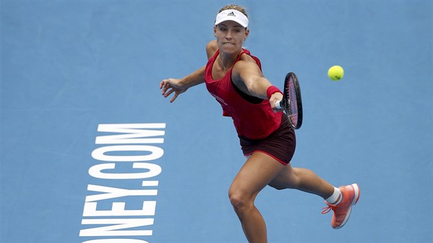 Angelique Kerberov ve finle turnaje v Sydney.
