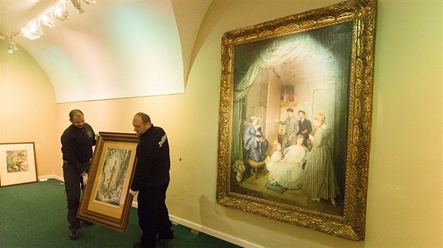 11.1.2018 Kroměříž, Muzeum Kroměřížska, Max Švabinský, expozice, stěhování