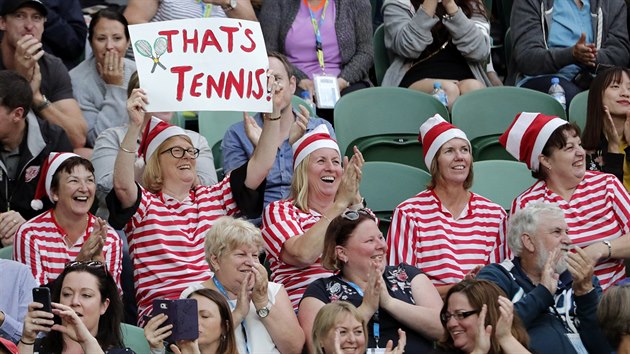 Fanouci na tenisovm Australian Open.