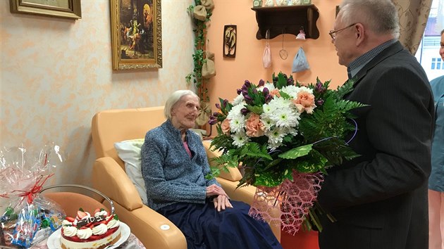 Nejstar obyvatelce Vrovic je 103 let. (17.1.2018)