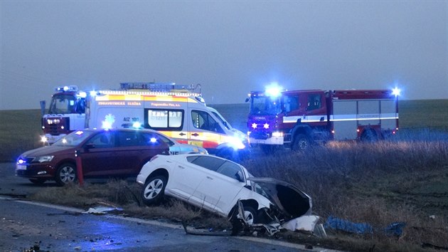 Tragick nehoda autobusu u Horomic (12. ledna 2018).