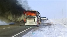 Pi poáru autobusu na západ Kazachstánu zahynulo 52 lidí (18. ledna 2018)