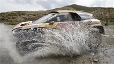 Stephane Peterhansel v osmé etap Rallye Dakar.