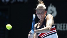 Karolína Plí�ková b�hem druhého kola Australian Open.
