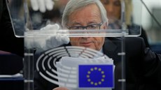 Jean-Claude Juncker bhem projevu v Evropském parlamentu (16. ledna 2017)