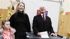 Prezidentský kandidát Michal Horáček přišel k volbám v Roudnici nad Labem s...