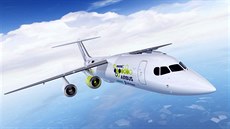 Letadlo E-Fan X vyvinula spolenost Airbus ve spolupráci s Rolls-Roycem a...