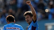 POSLEDNÍ GÓLOVÁ RADOST. Loni v březnu vstřelil Kazujoši Miura svůj poslední gól...