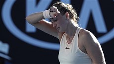 CO JE PATN? Petra Kvitová v prvním kole Australian Open.