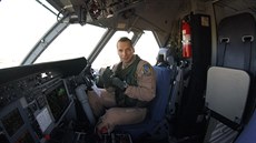 Filip Onderka v kokpitu letounu CASA C-29M Armády České republiky