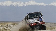 Martin Macík v peruánském písku na Rallye Dakar 2018. 
