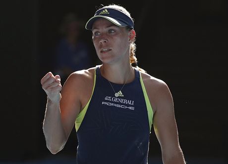 Angelique Kerberov ovldla druh set semifinlovho duelu Australian Open.
