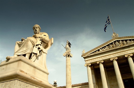 Socha Platóna v Aténách