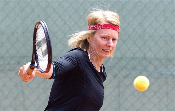 Helena Suková na tenisovém turnaji en ve Starých Splavech. (28. kvtna 2016)