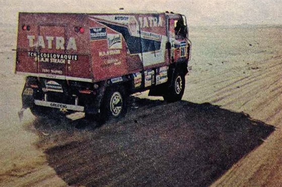 Tatra při triumfu na Rallye Dakar před třiceti lety.
