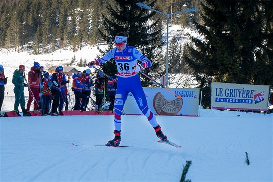 Petra Nováková ve sprintu v Seefeldu.
