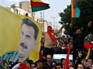 Bejrút. Kurdská demonstrace proti turecké vojenské operaci v Afrínu (21. ledna...