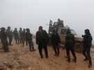 Syrské milice podporované Tureckem v regionu Afrín (22. ledna 2018)