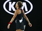 NATVANÁ. Barbora Strýcová se zlobí v osmifinále Australian Open.