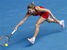 Simona Halepová ve tetím kole Australian Open.