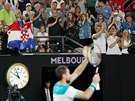 Chorvat Marin ili slaví postup do finále Australian Open.