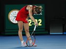 Simona Halepová ve finále Australian Open.
